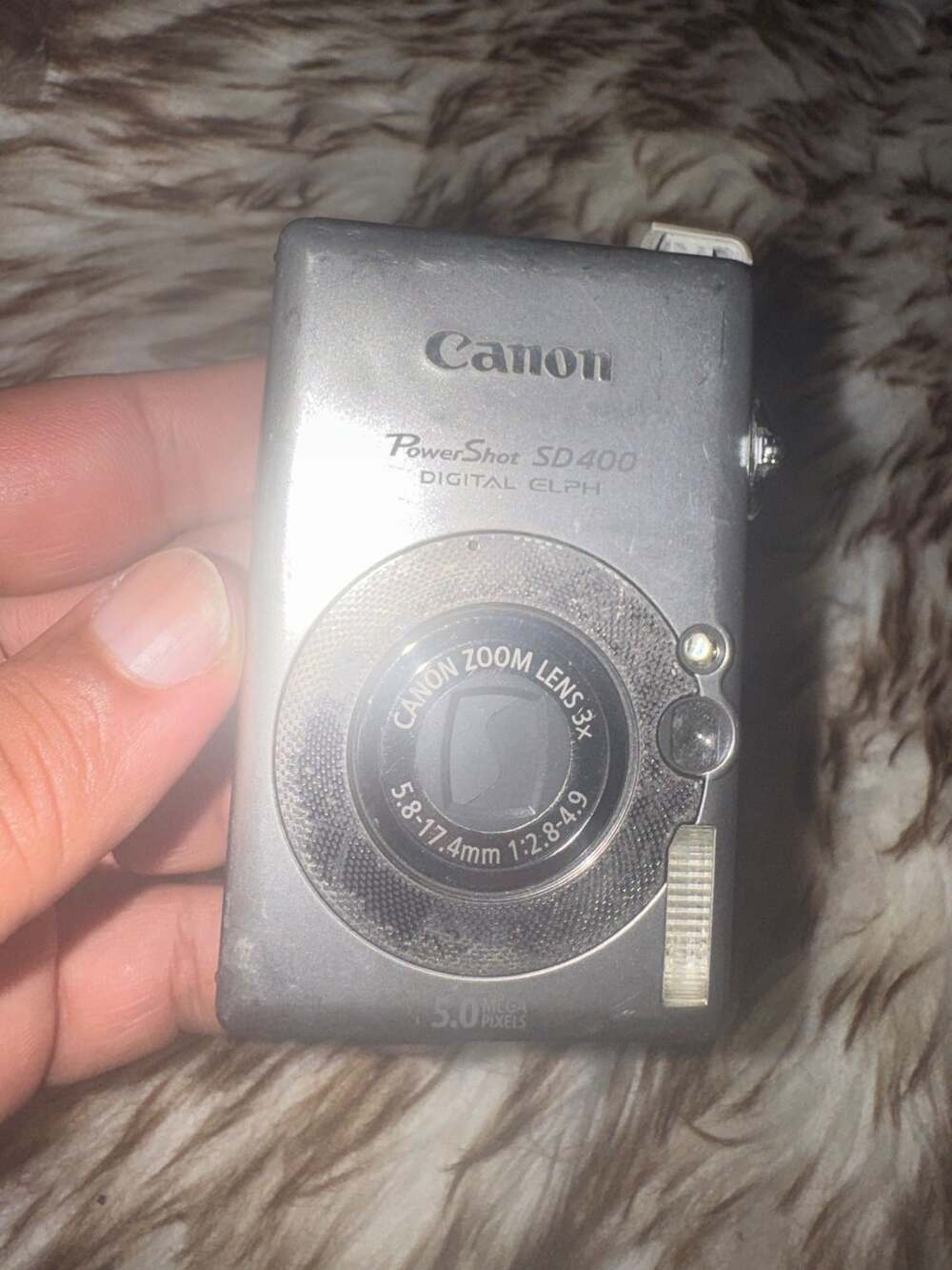 Canon PowerShot SD400 Digital ELPH Camera Silver-Part Only-